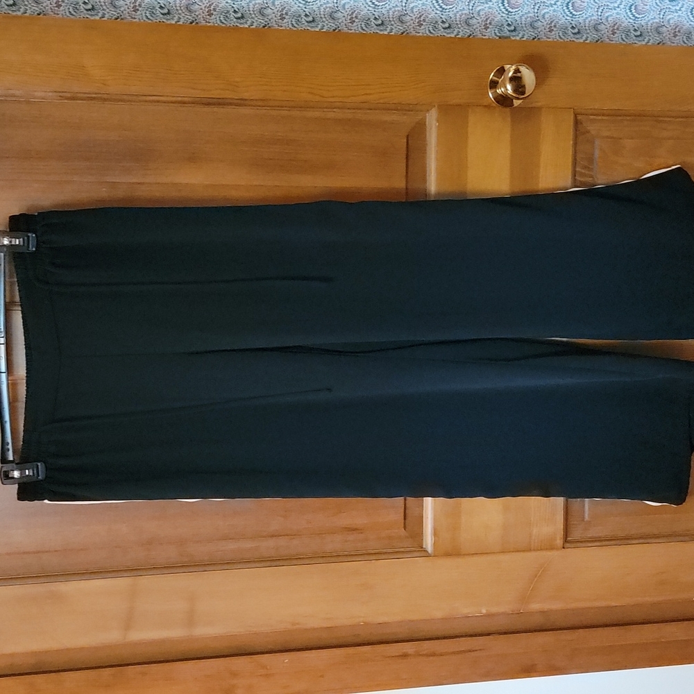 Black slide on pants